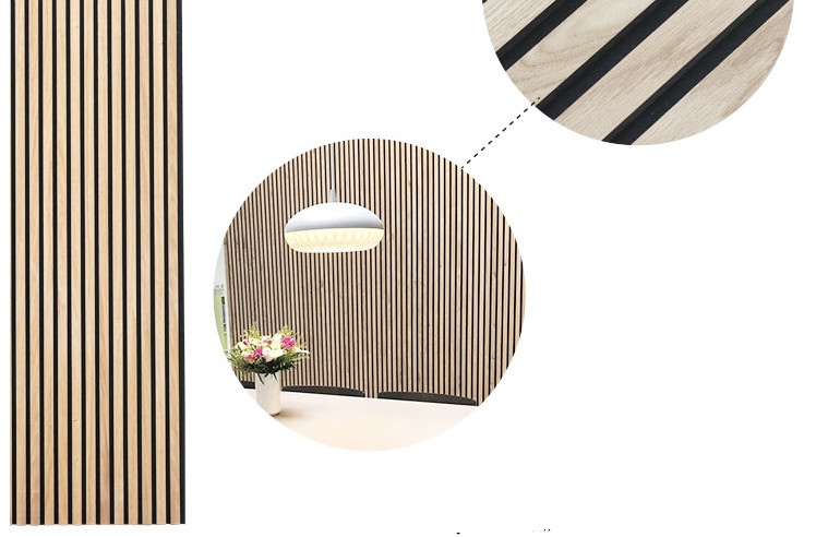 Odhlučňovací akustický protihlukový panel - přírodní jasan - 4