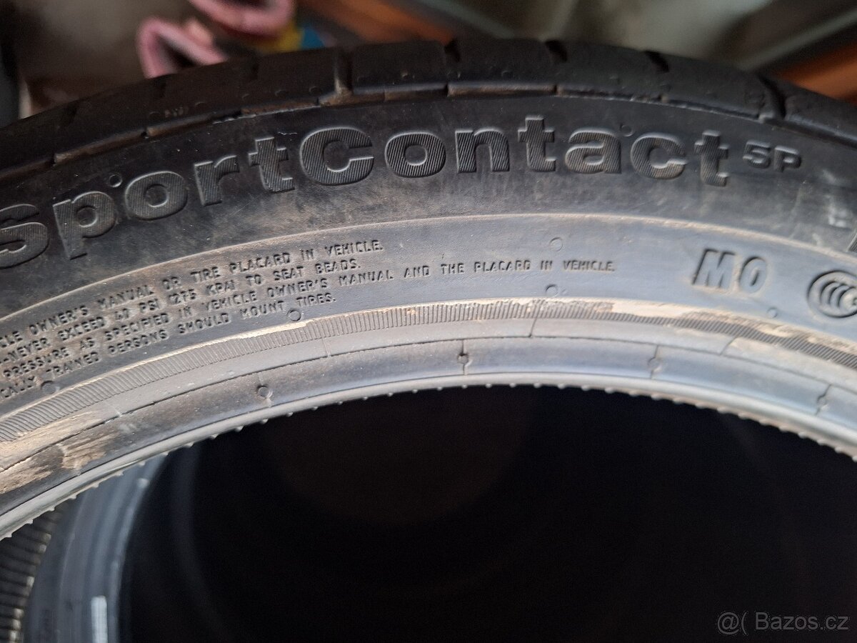 Prodám letní pneu 235/40/18 Continental - 4