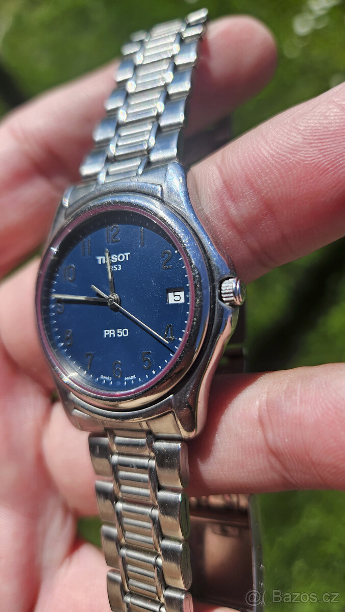 Quartz hodinky TISSOT PR50 modré - 4
