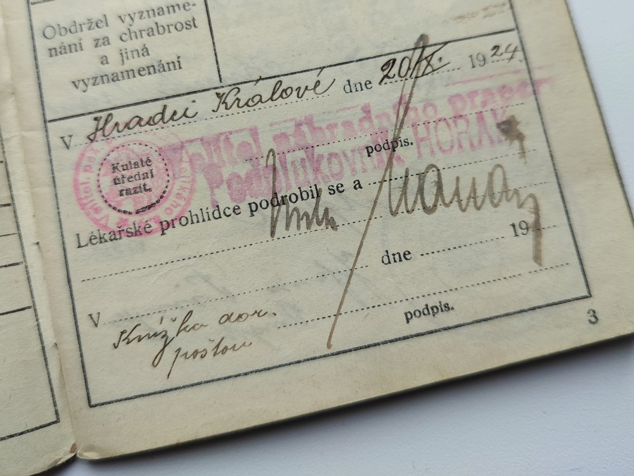 Vojenská knížka Pěší pluk 4 Hradec Králové / Vysoké Mýto - 4