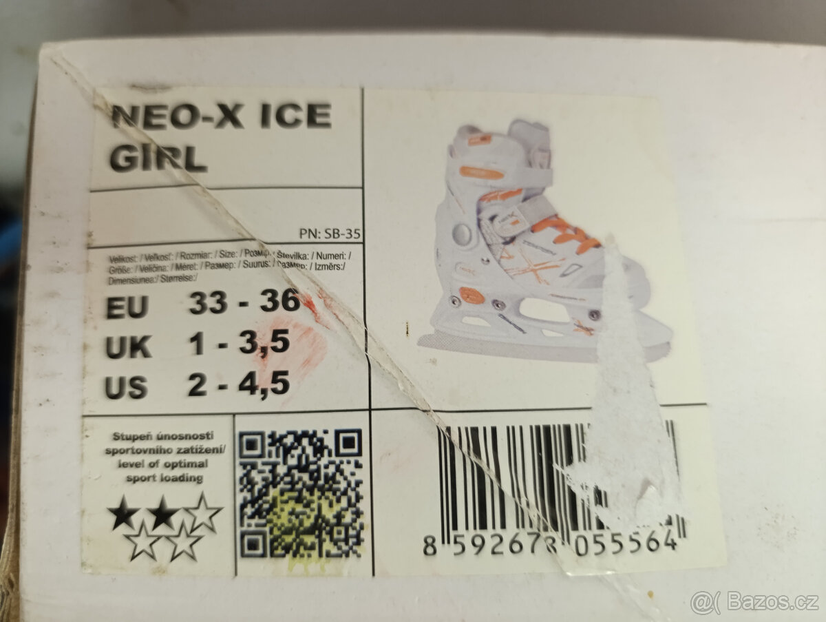 Dětské nastavitelné brusle velikost 33-36 EU - 4