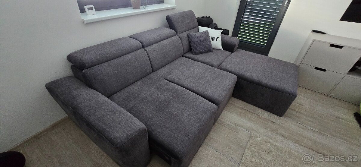 Sedací souprava šedá - 4