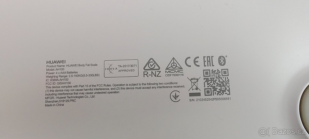Chytrá váha Huawei AH100 - jako NOVÉ - 4