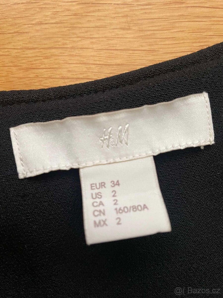 NOVÝ černý kabát H&M vel.34 - 4