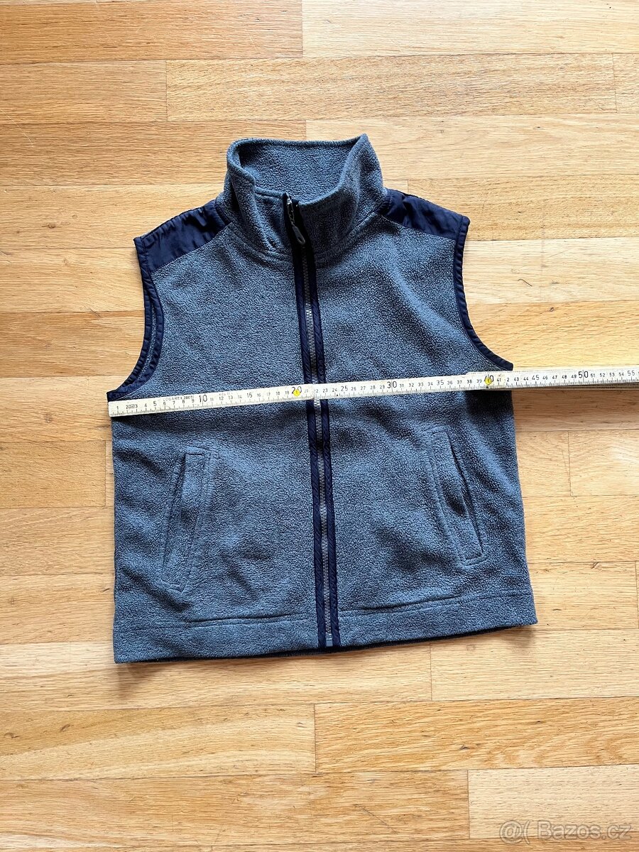 Fleecová vesta šedá - 4