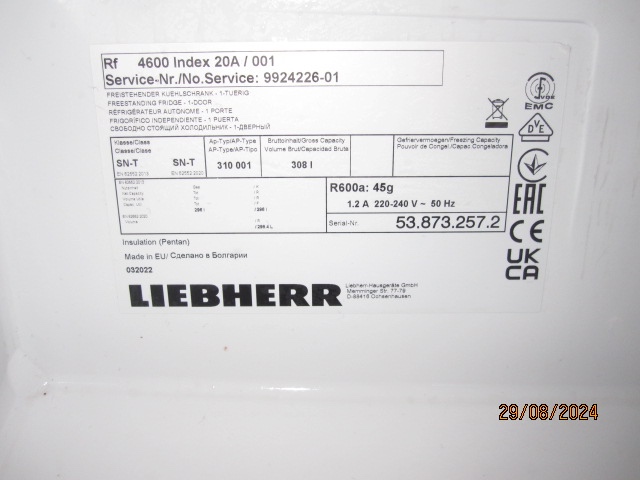 LEDNICE LIEBHERR PURE RF 4600 NOVA - 4