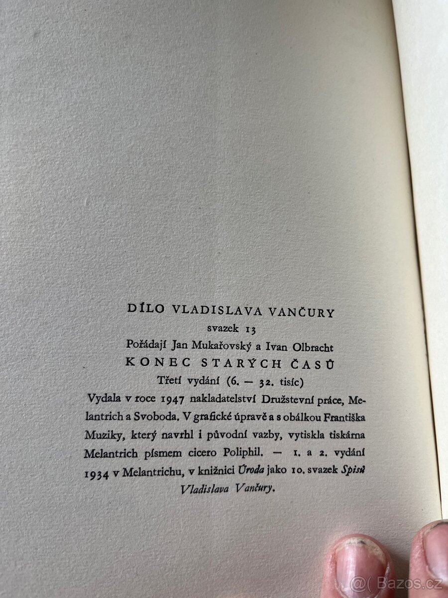 4 knihy - Vladislav Vančura - 4