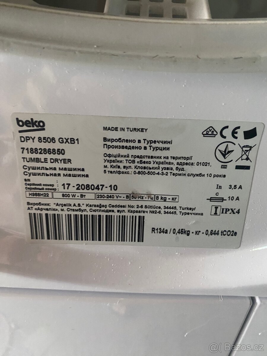 Set pračka sušička Beko 6/8kg - 4