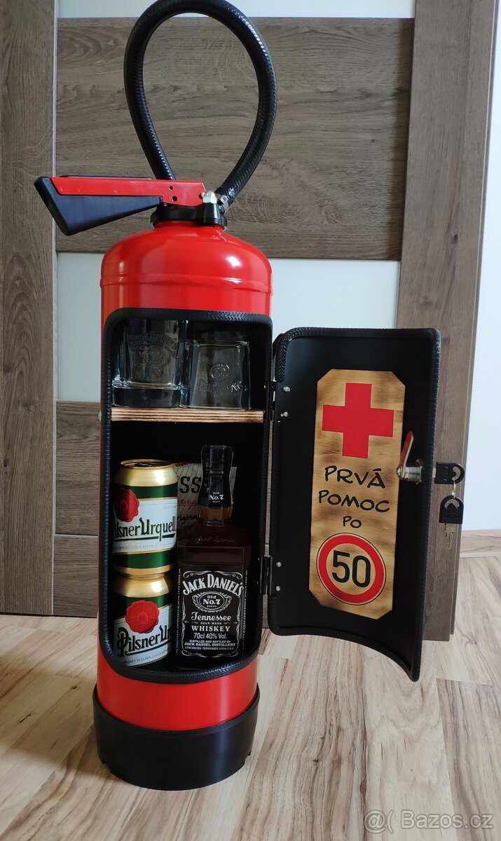 Kanister bar, minibar, kovová bandaska - 4