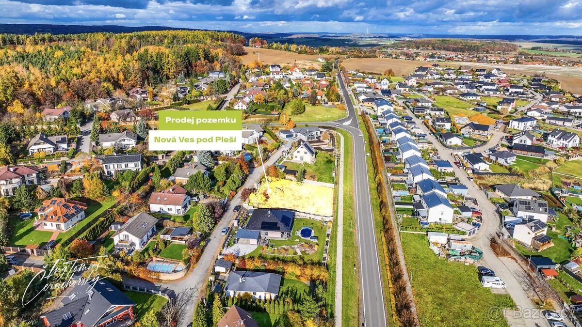 Kompletně zasíťovaný pozemek v Nové Vsi pod Pleší o výměře 1 - 4