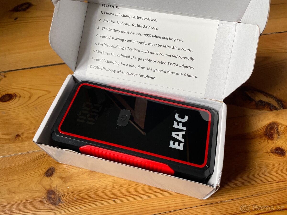 Nová startovací powerbanka baterie zdroj jump starter silná - 4