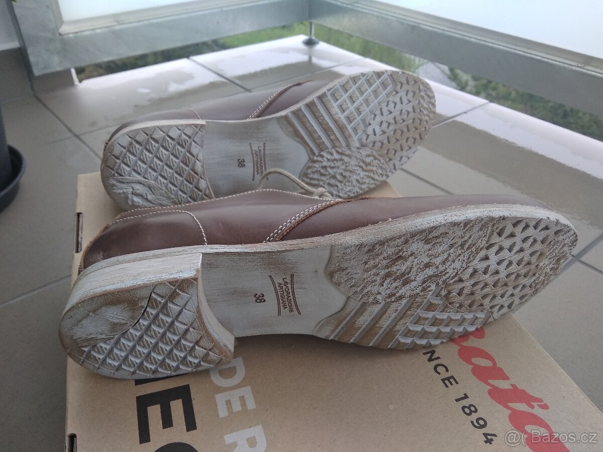 Dámské kožené polobotky - 4