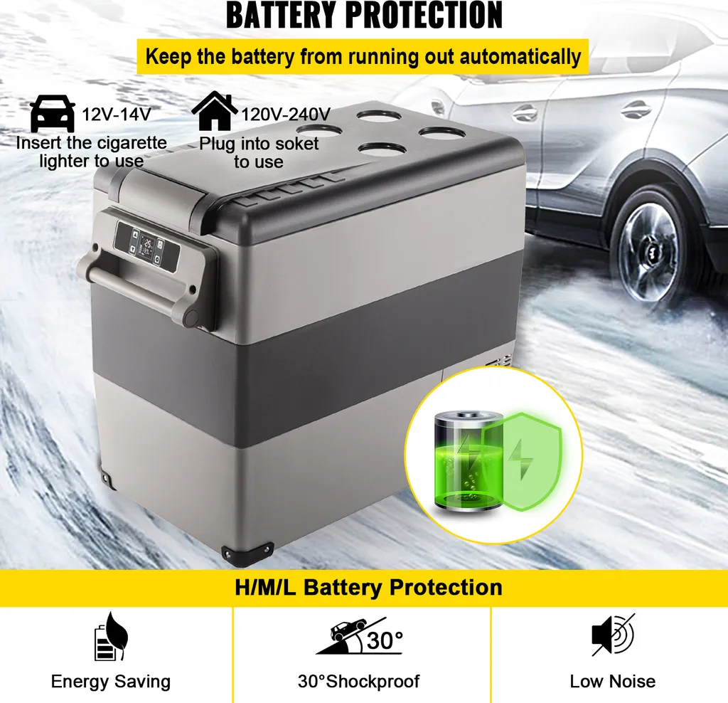 Nová kompresorová AUTOLEDNICE 55l box -20 ℃ 20 ℃ 12V/230V - 4