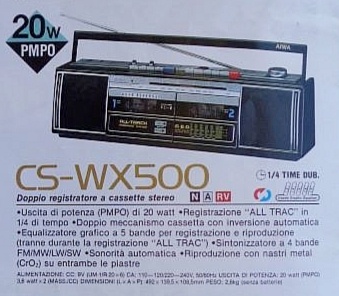 Radiomagnetofon AIWA CS-WX500 - 4