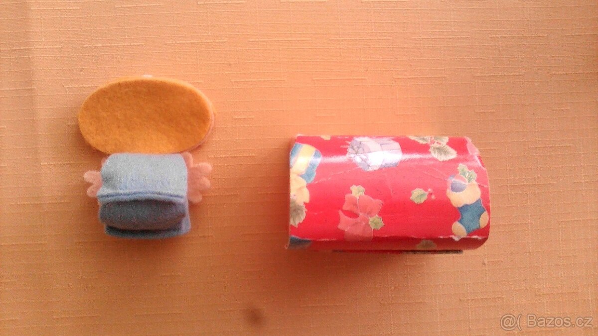 Petro příbor - nerez lžička, tex.návlek na ubrousky - 4