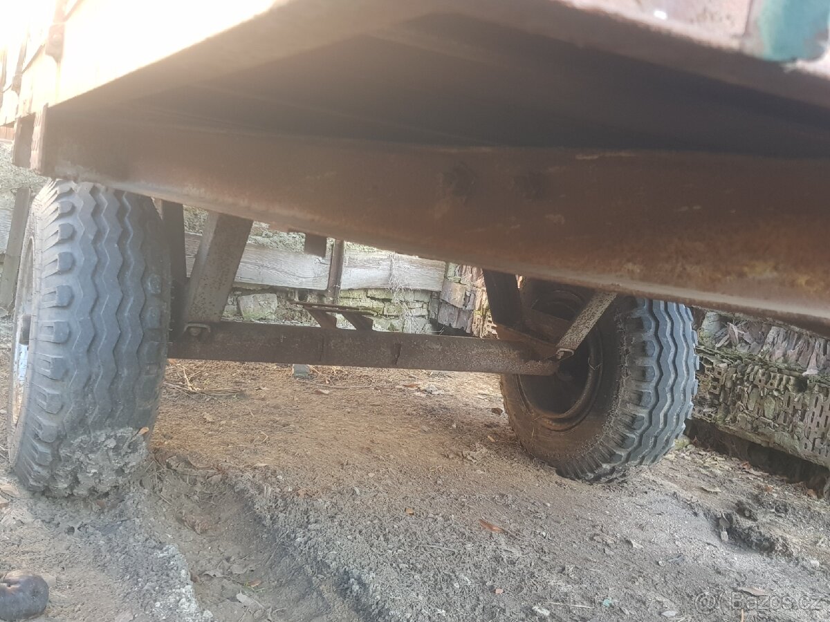 vlek za traktor ,vůz , vlečka , vozík ,kára - 4