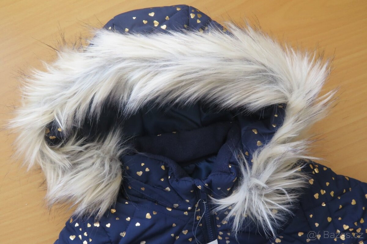 Bunda se srdíčky, H+M, vel. 116 - nová - 4
