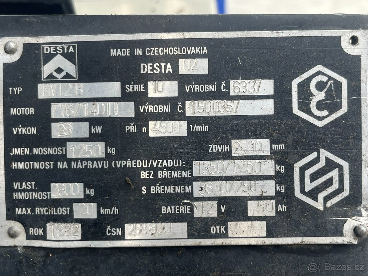Vysokozdvižný vozík DESTA MV12B - 4