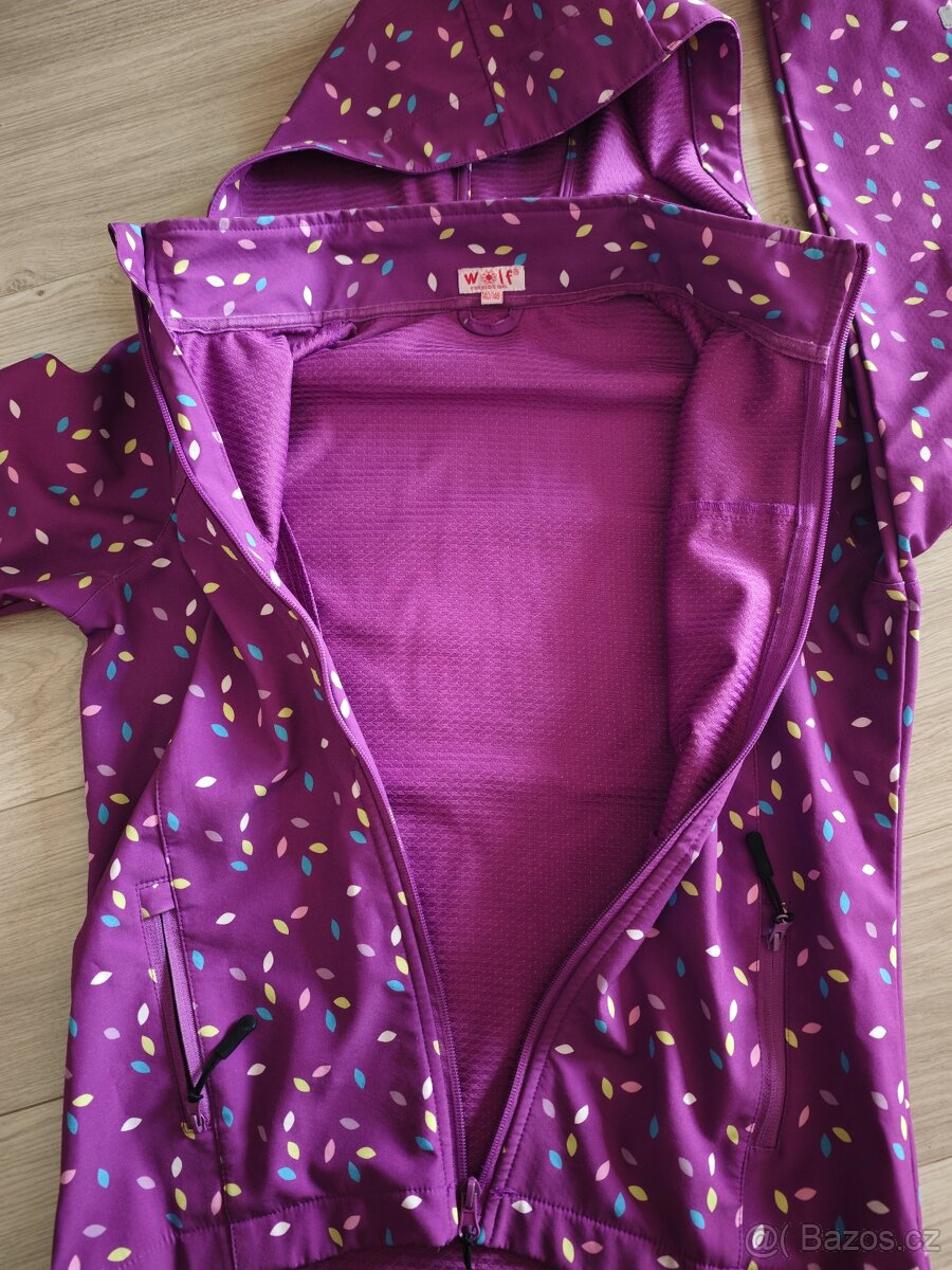 Dívčí lehká softshelová bunda Wolf vel. 152/158 - 4