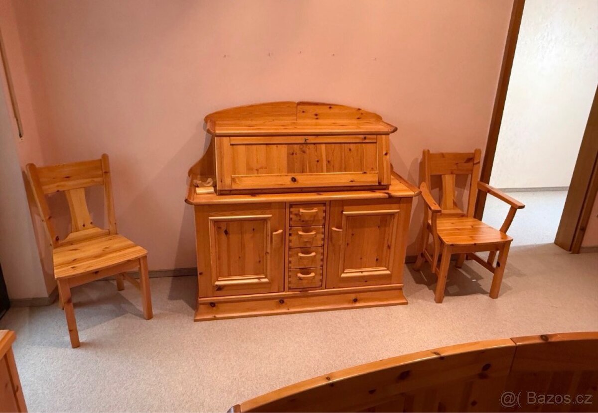 Kompletní ložnice z masivu borovice velká sestava - 4