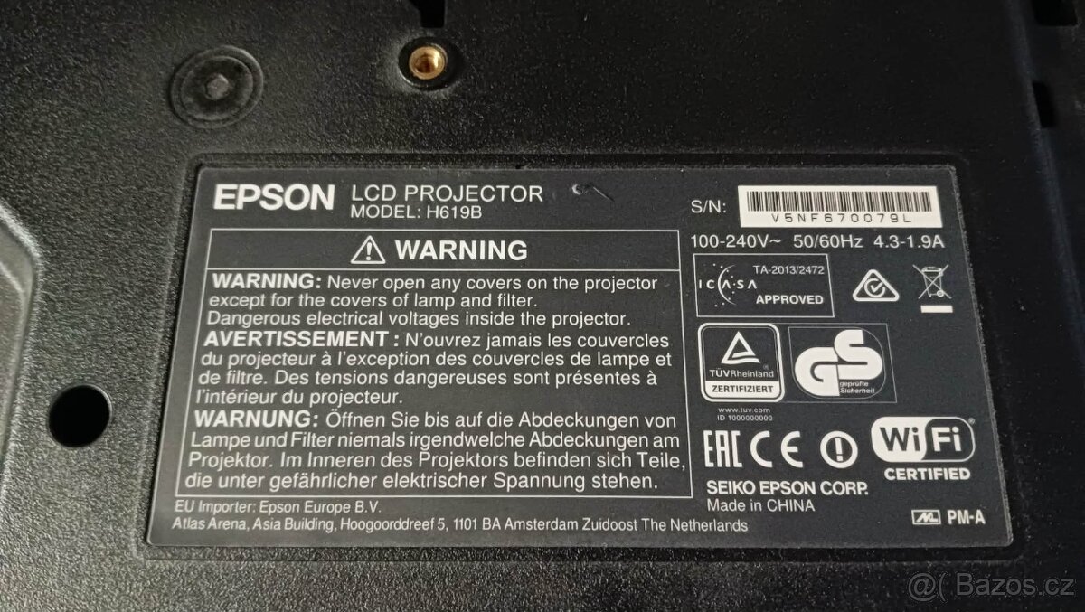 Epson EB-1985WU – NÁJEZD POUZE 337h - 4