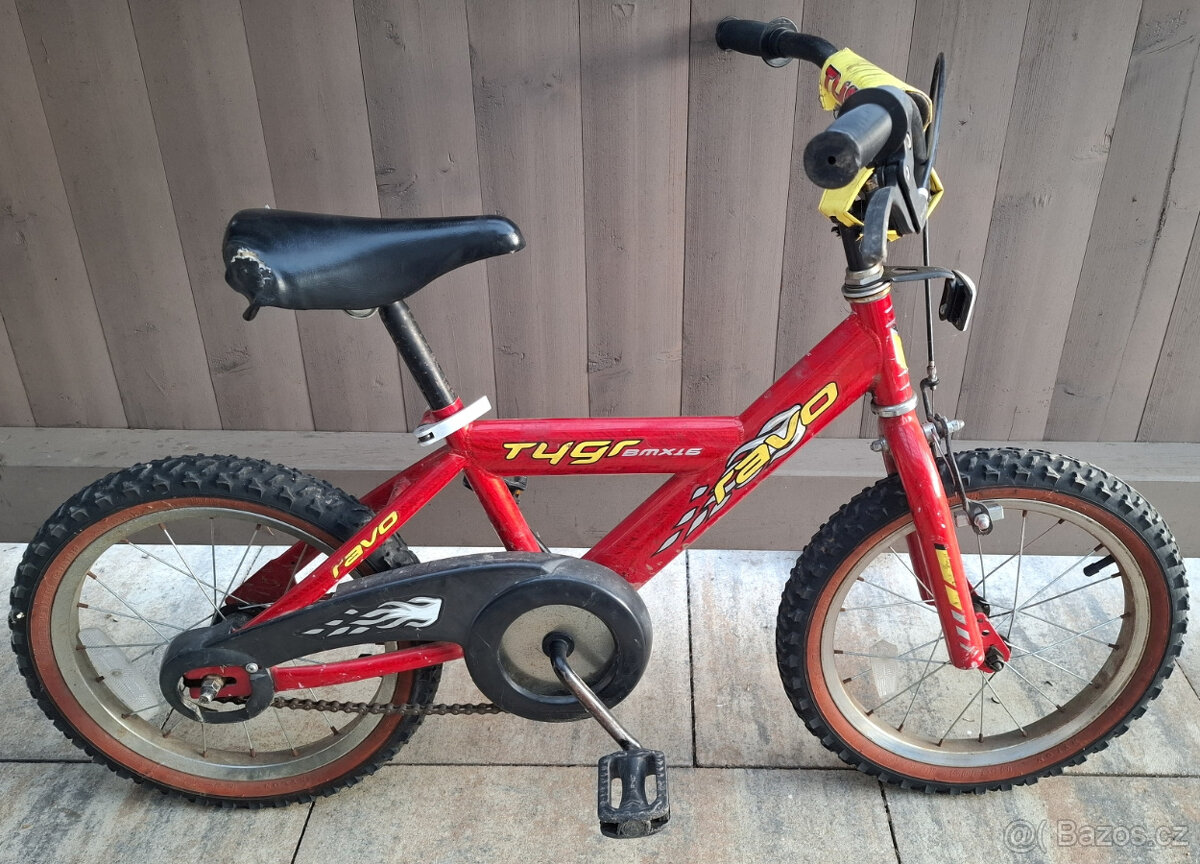 Dětské kolo Ravo Tygr 16" + postranní kolečka - 4