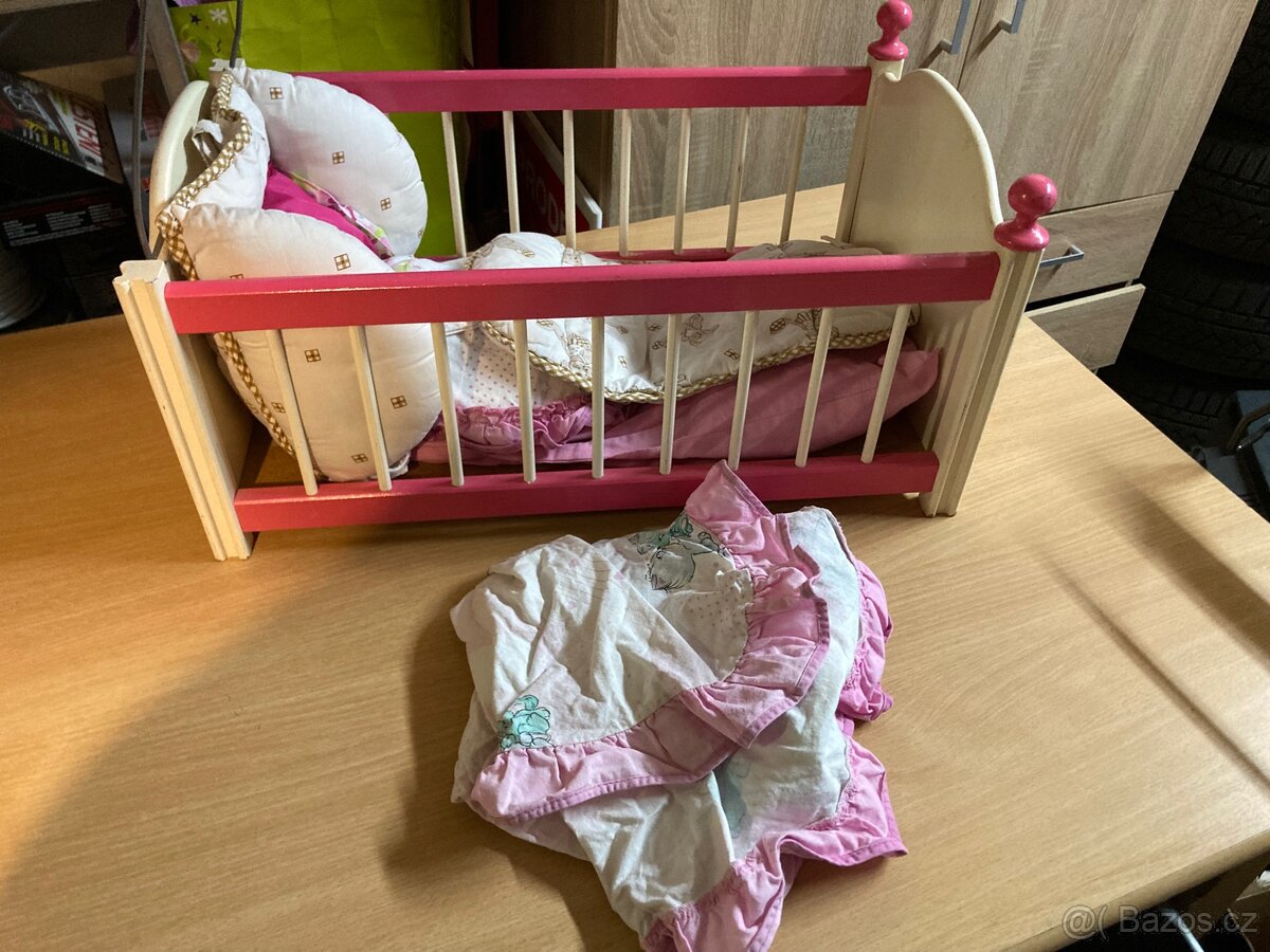 DŘEVĚNÁ POSTÝLKA PRO PANENKY. - 4