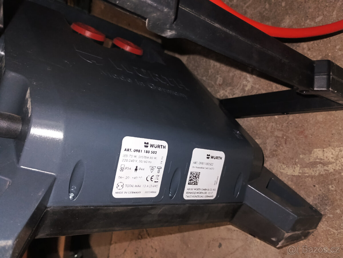 Stavební reflektor Würth Powerquad 8000 lumen 80W LED TOP - 4