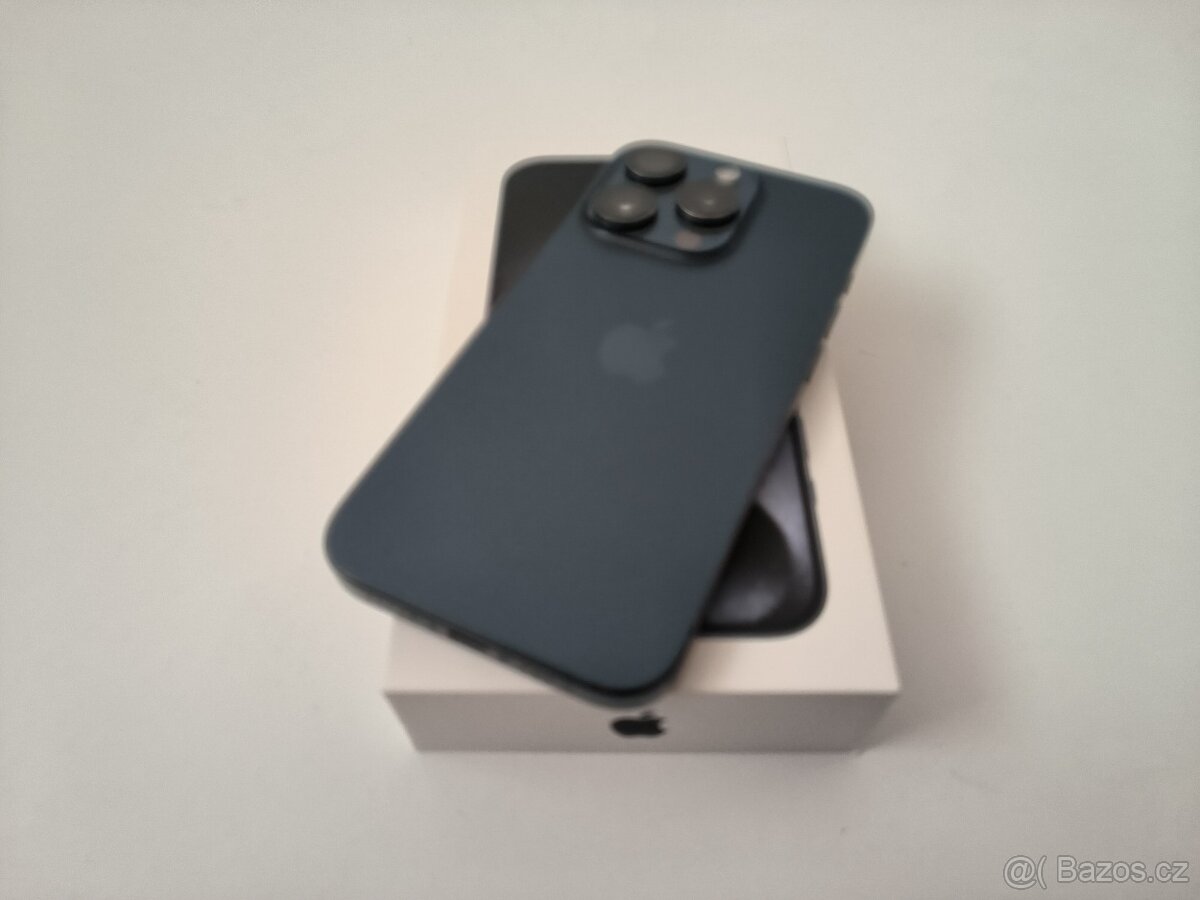 apple iphone 15 PRO 128gb Blue Titanium / Batéria 86% - 4