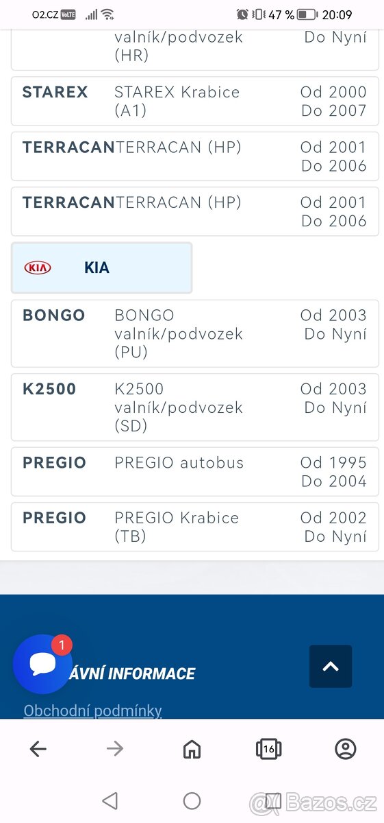 Vodní pumpa hyundai H100 /H1 Mitsubishi Galloper, Kia Pregio - 4