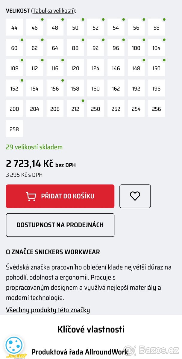 Kalhoty Snickers workwear pracovní - 4