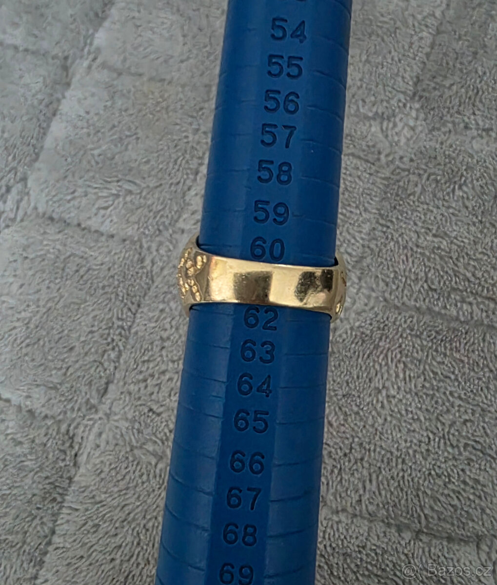 Zlatý prsten 22k/14k - 4