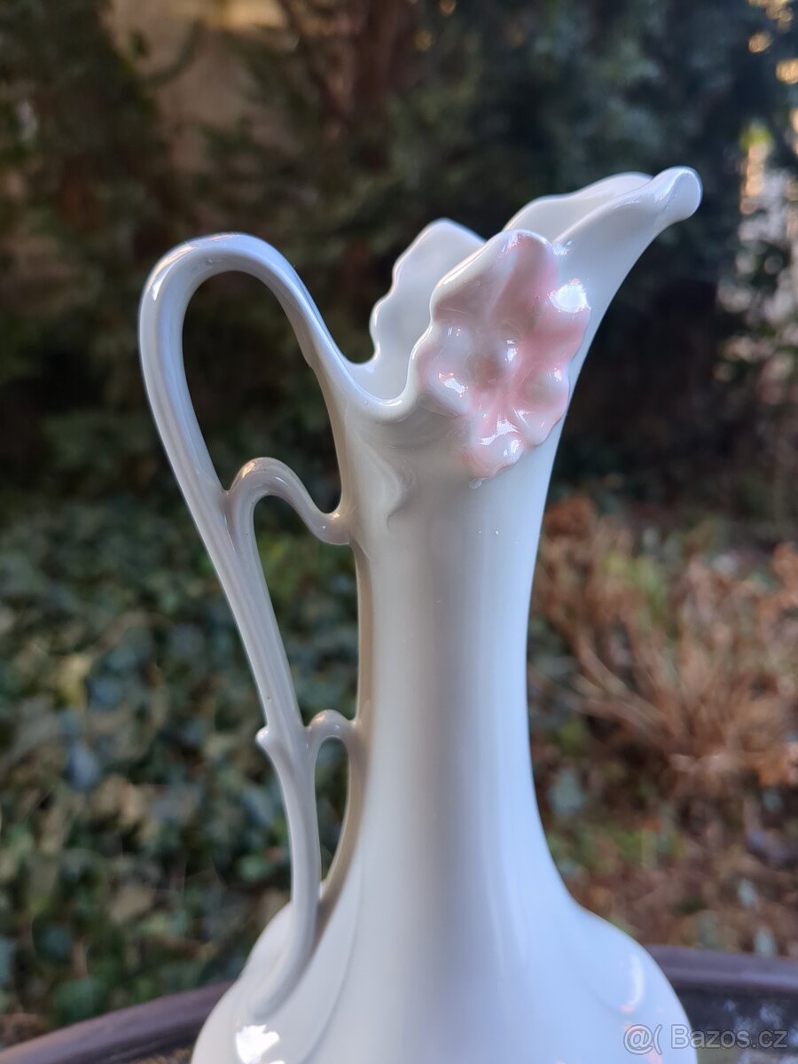 Secesní bleděmodrá karafa - ROYAL DUX - 4