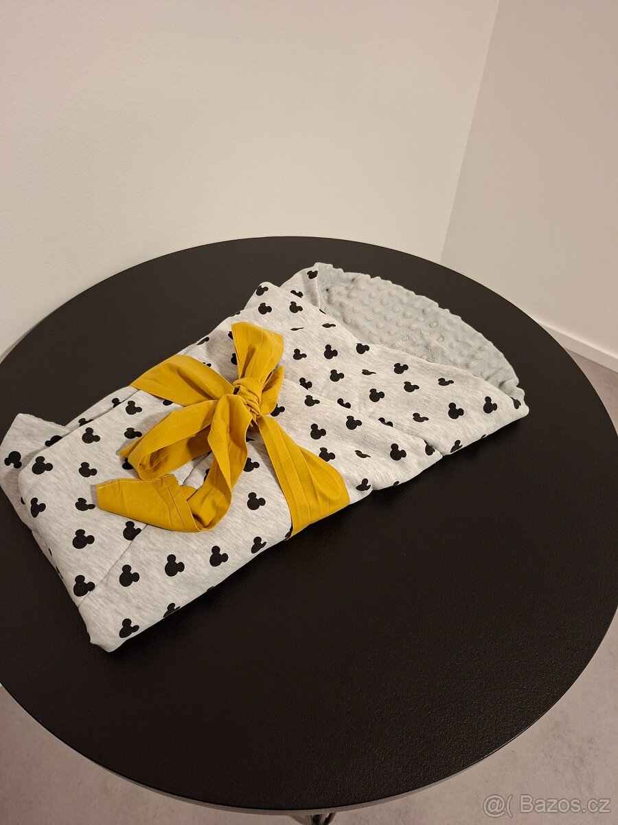 Set do postýlky Mickey Mouse šedý + žlutý - 4