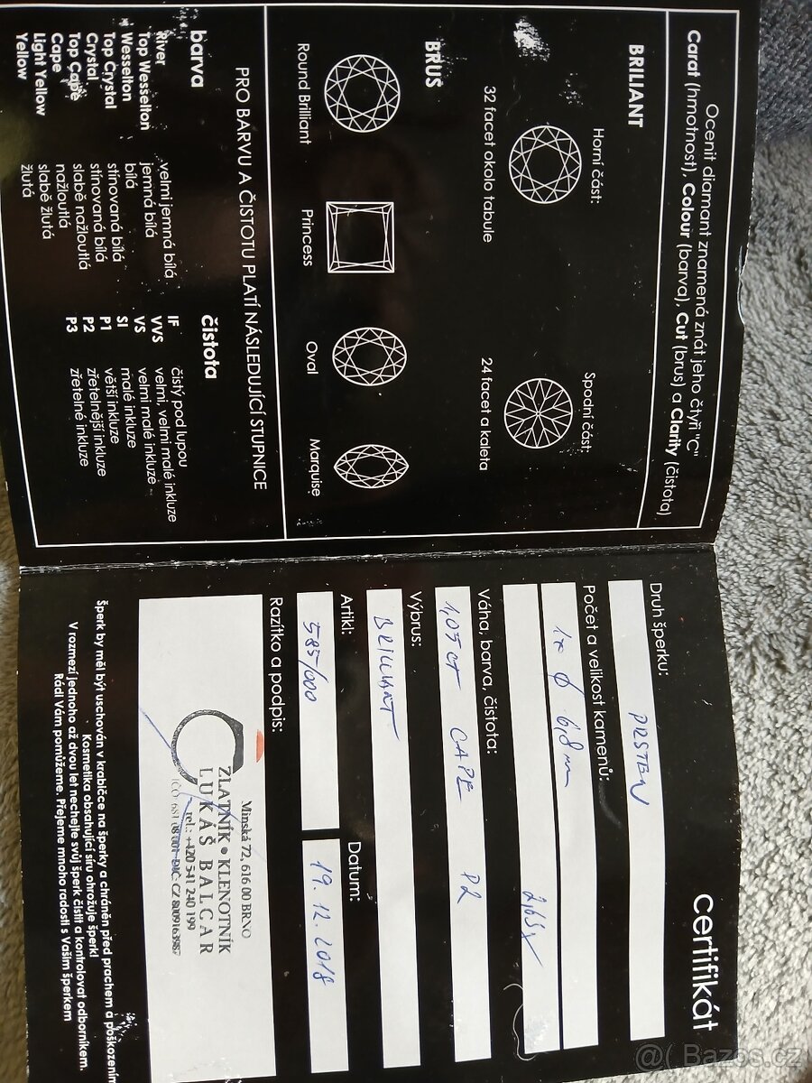 Starožitný zlatý prsten - 4