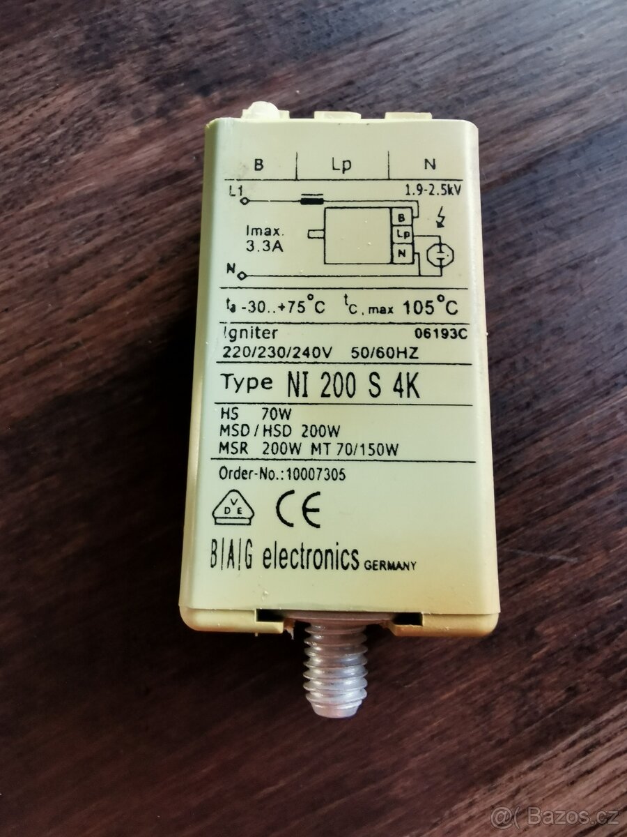 Futurelight, Robe, Tlumivka, Starter, Trafo ,Kondenzator - 4