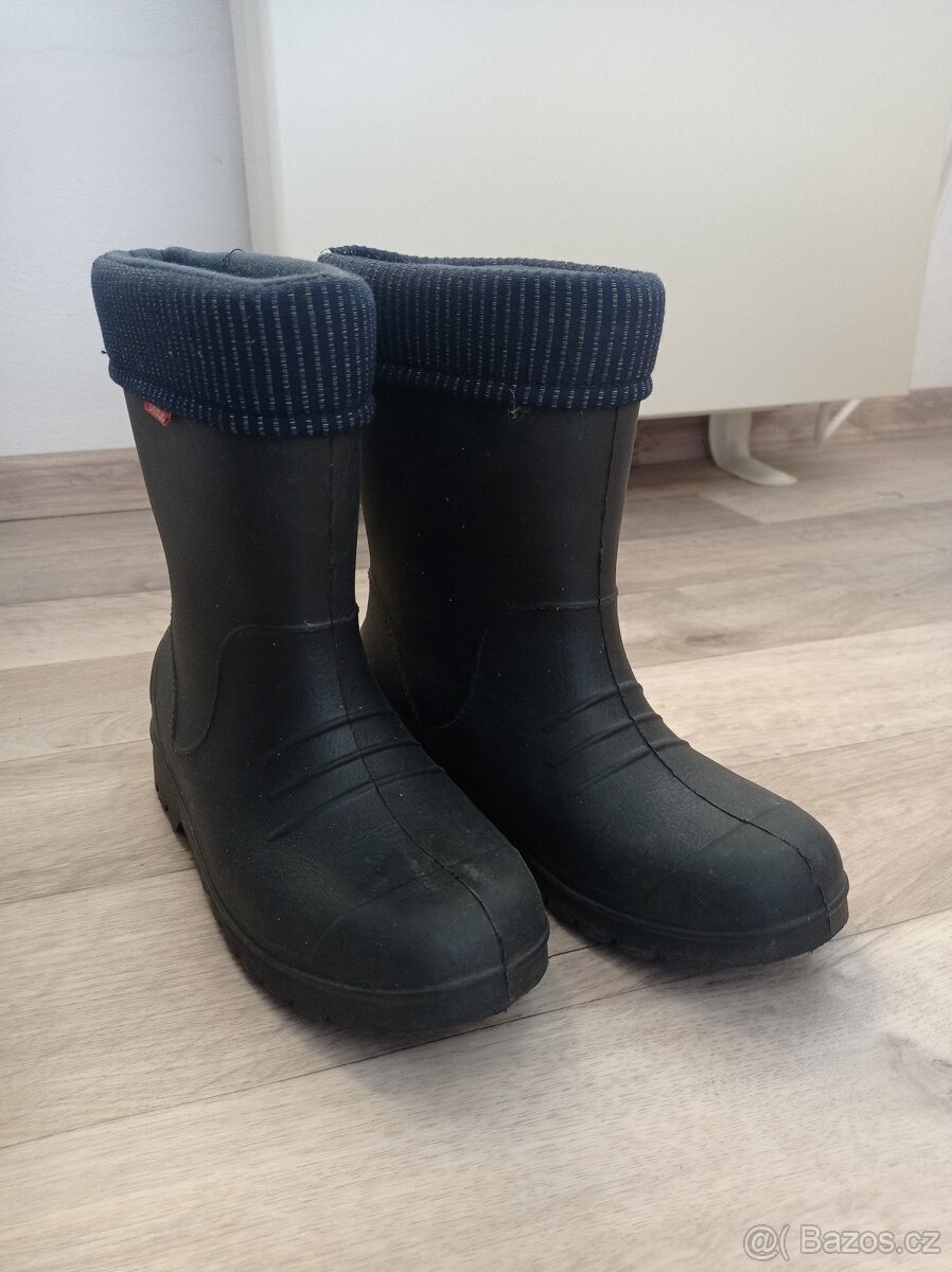Dětské zateplené holínky Demar DINO, vel. 32/33 - 4