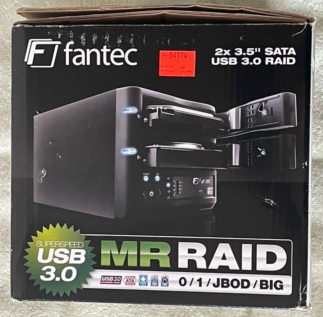 HDD externí box pro 2x 3,5´ SATA přes USB 3,0 - 4