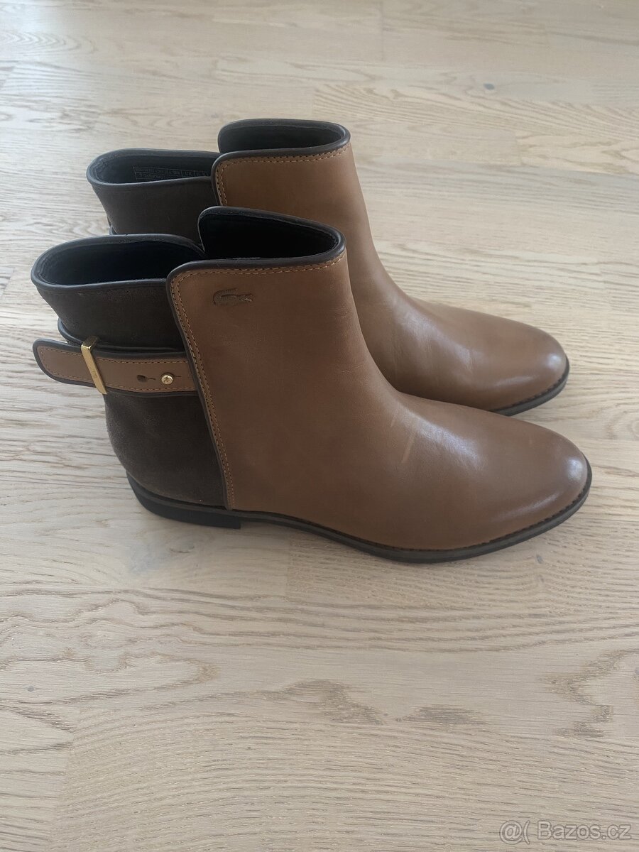Podzimní kožené boty Lacoste, vel. 40 - 4