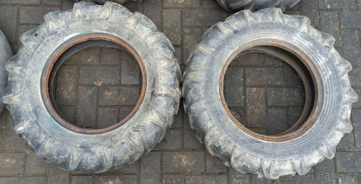 Prodám 2 ks pneu Barum 6.50x16 terénní šípová - 4