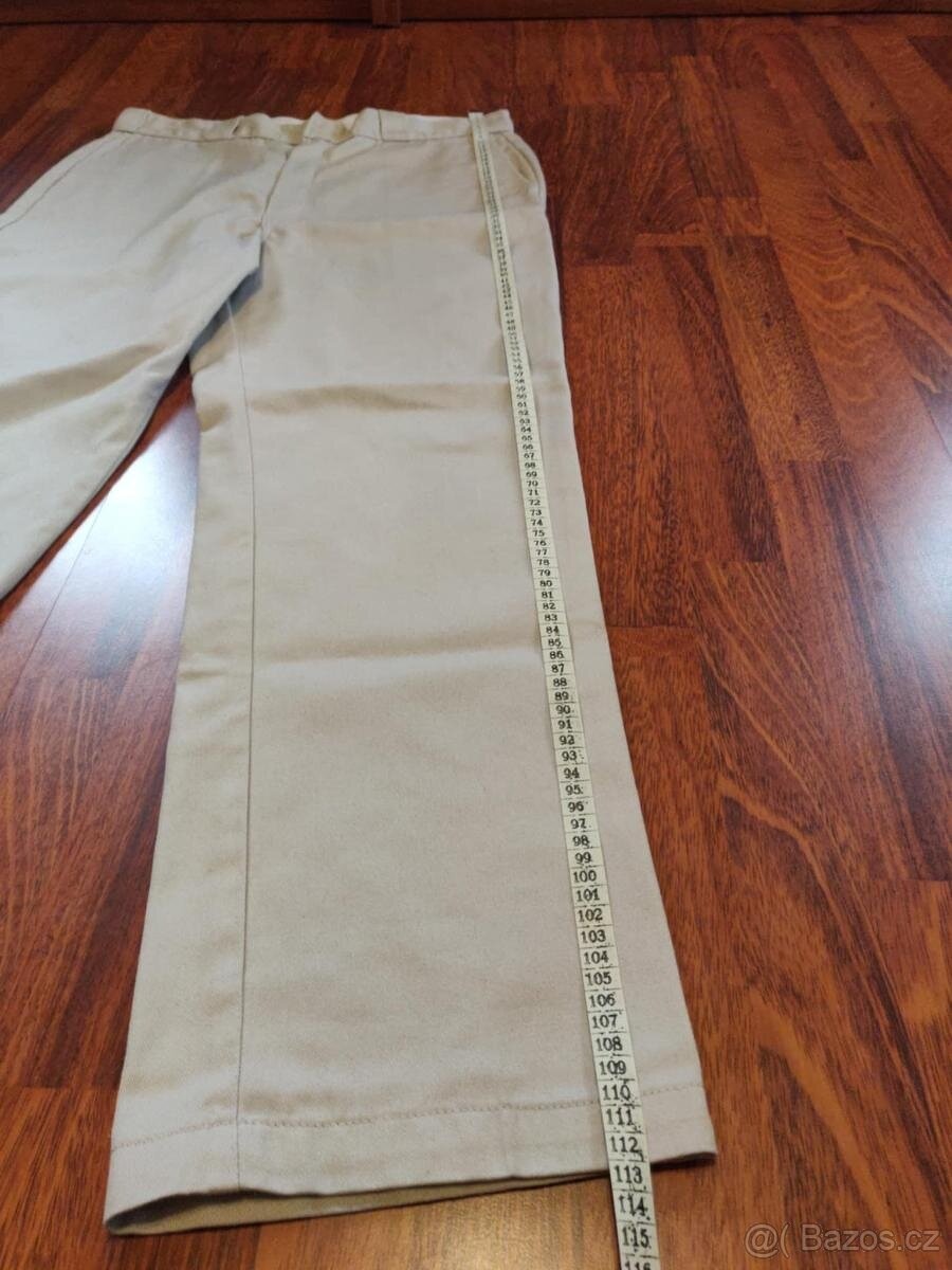 Dickies 874 Work Pants – béžové kalhoty, klasický střih, vel - 4