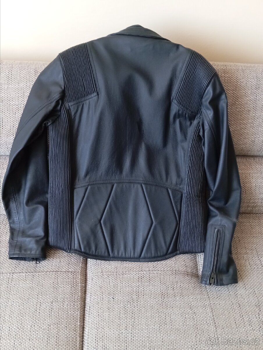 Dámská kožená motorkářská bunda - 4