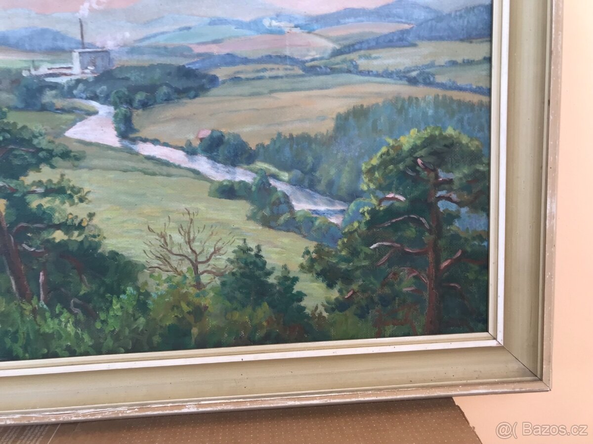 Obraz krajiny 80x60cm Olejomalba. - 4