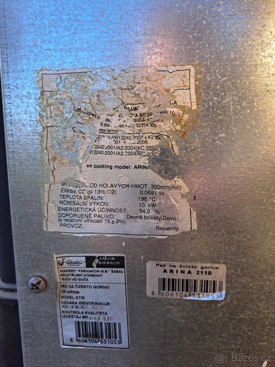 Krbová litinová kamna - 4