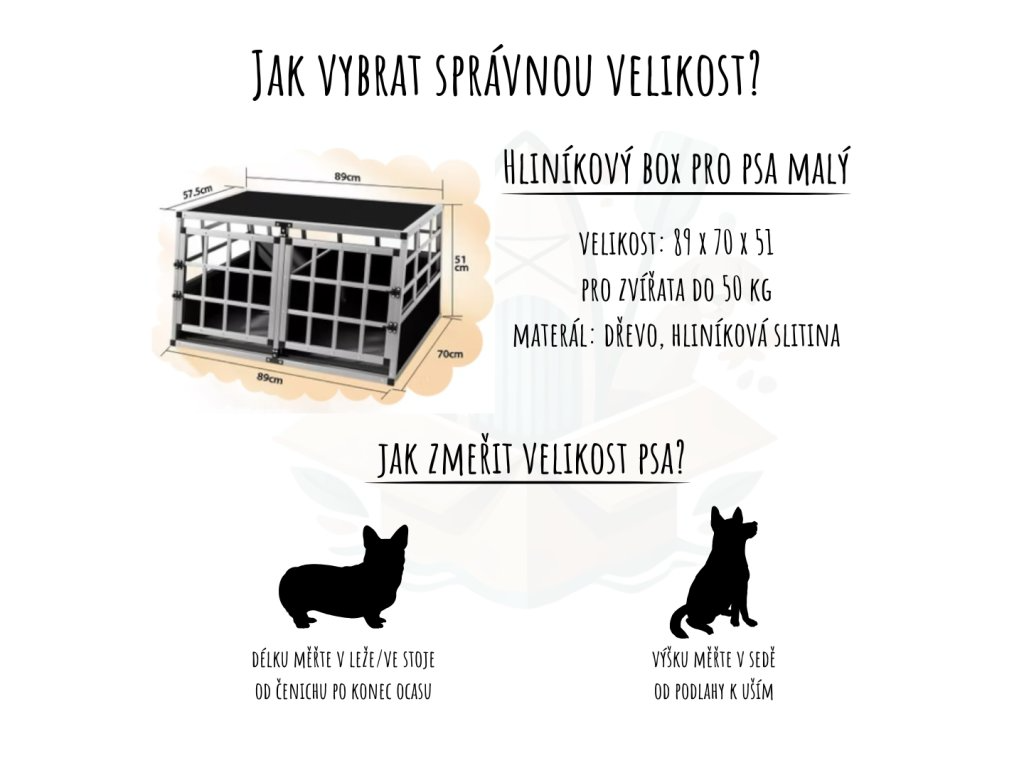Dvojitý ALU box klec pro psa - 4