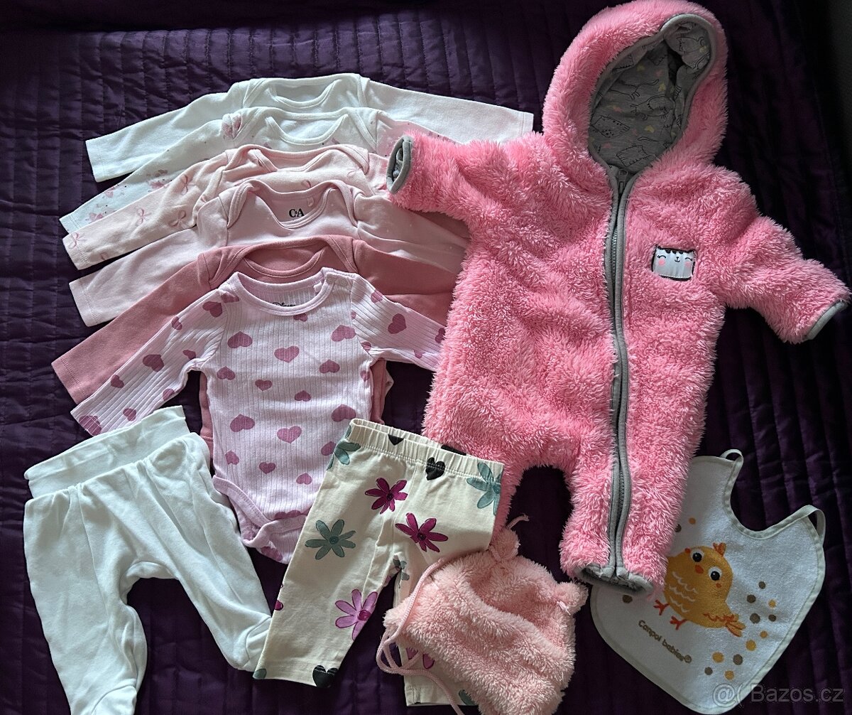 Balík dětského oblečení vel. 56, 62 - 4