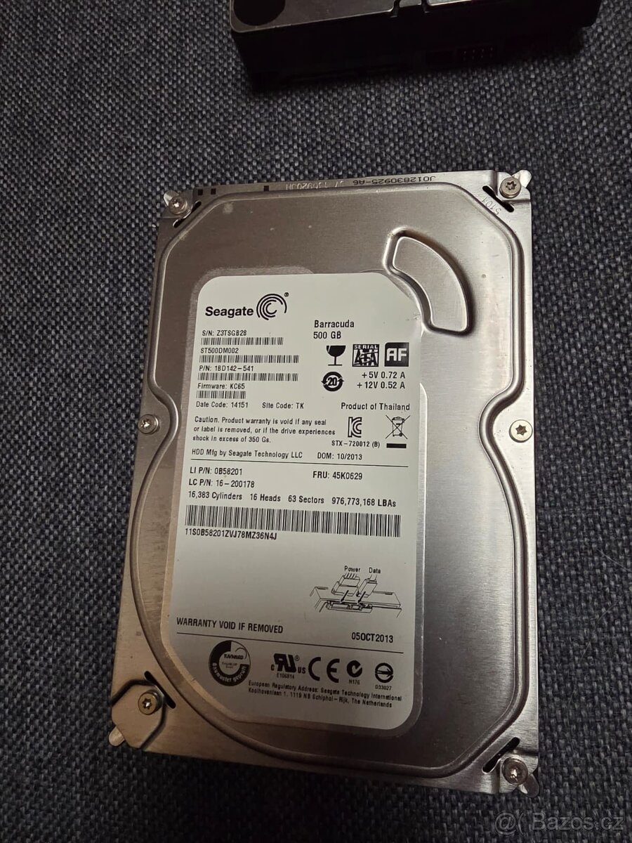 HDD 3,5 do PC 500GB, 1TB a 500GB - 4