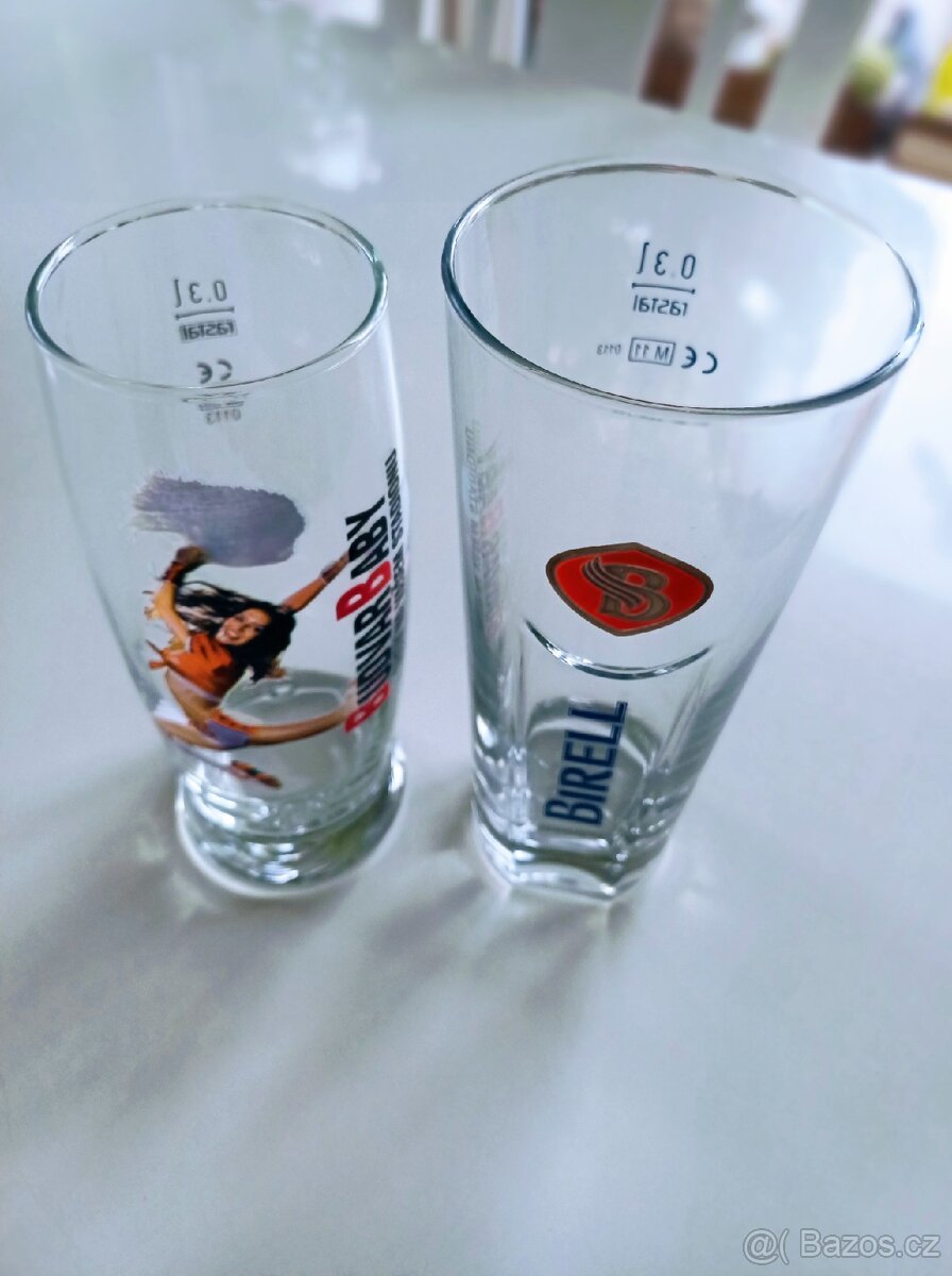 Sběratelské sklenice pivo 2x - 4