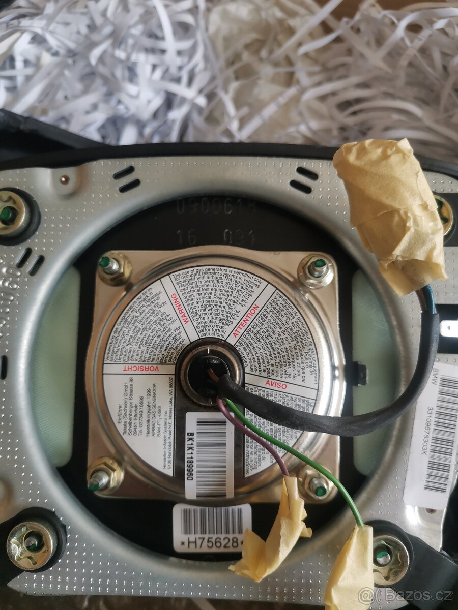 BMW kožený volant, airbag a podložky - 4