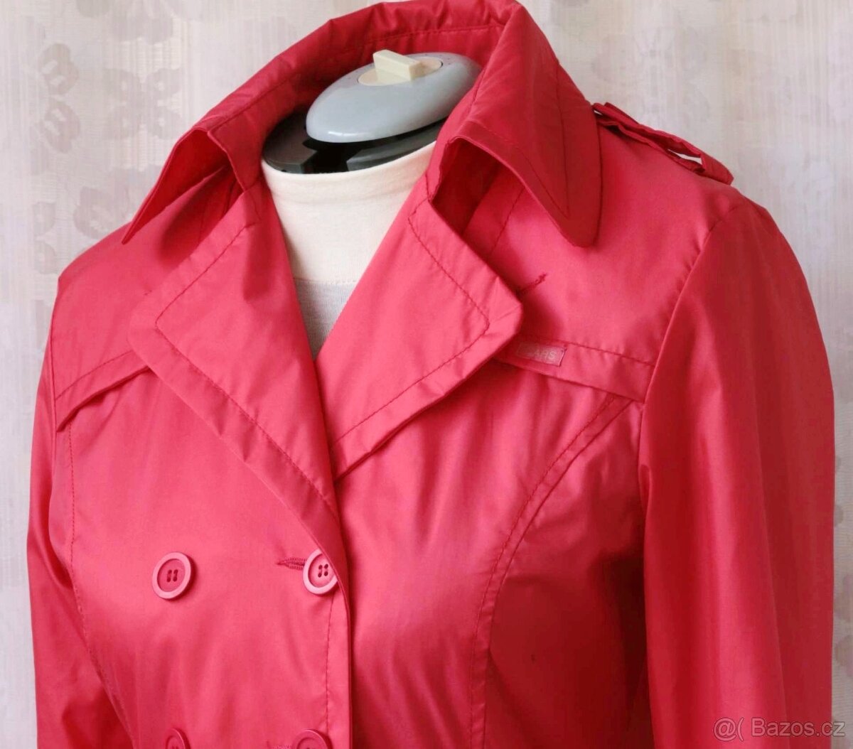Výrazně rúžový nepromokavý kabátek Cars Jeans vel.L - 4